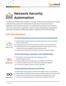 Appviewx Network Security Automation